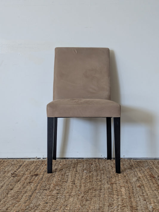 Crate and Barrel Pullman Suede Chair