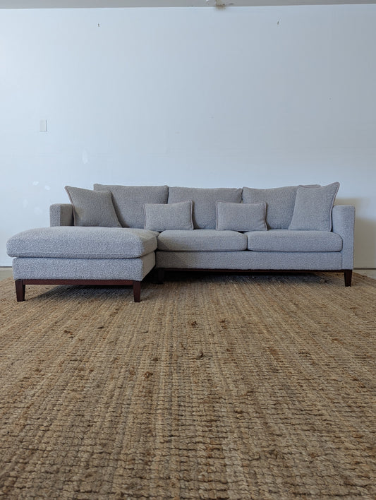 Showhome Furniture Bankbur Boucle Sectional