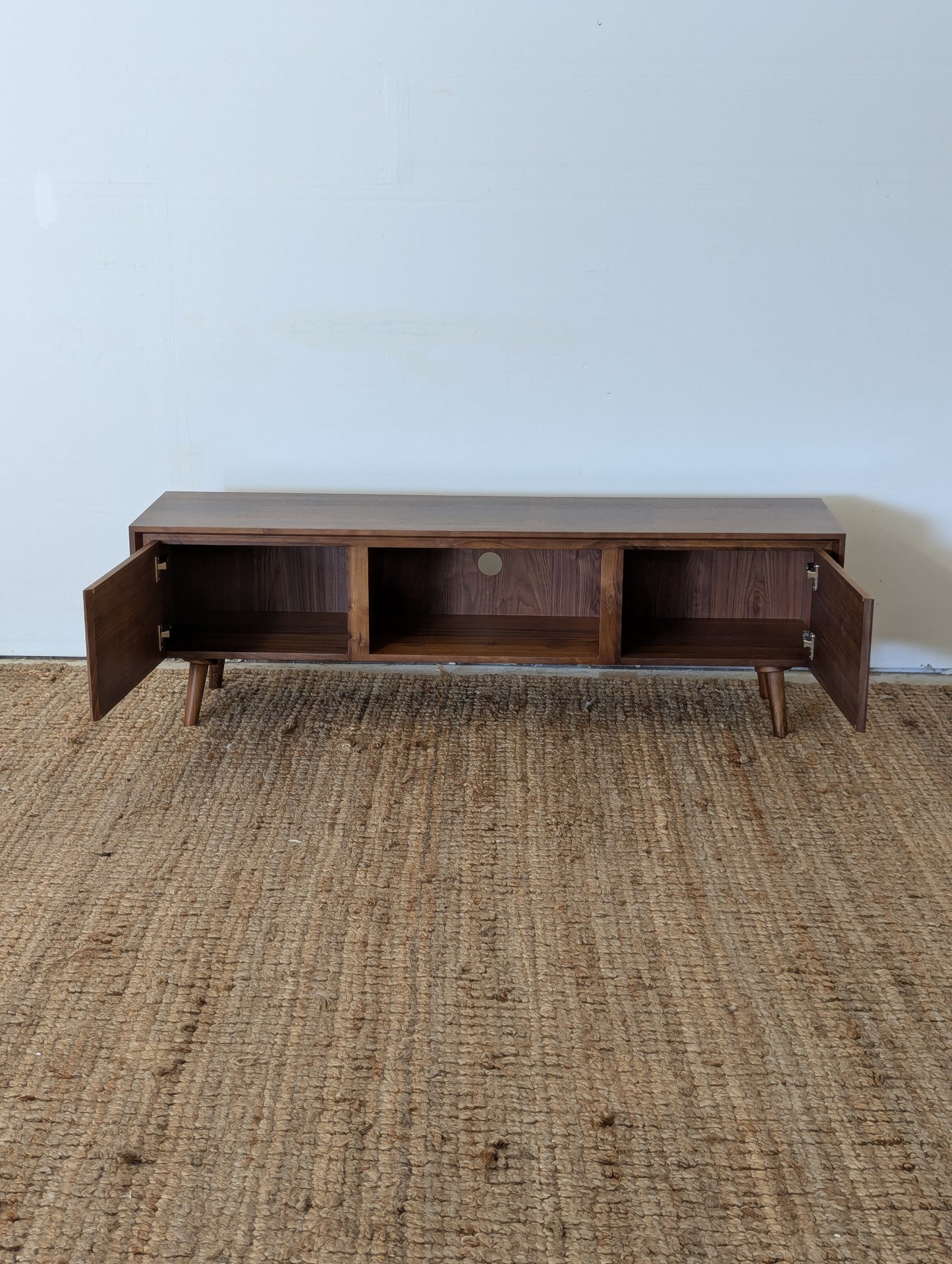 Article Seno 63" Low Media Unit - Walnut