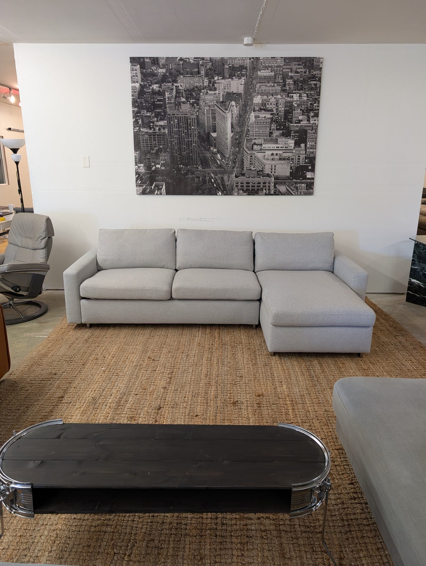 EQ3 Reva Sectional + Storage+ Pull out Bed