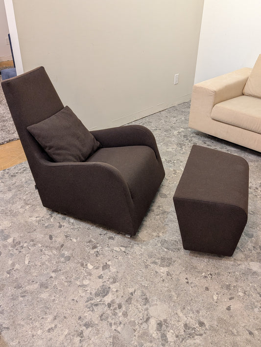 Ligne Roset Jil Chair + Ottoman