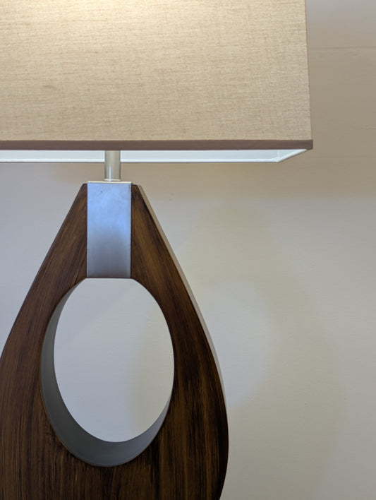 Nova of California Pearson Pecan Wood Lamp