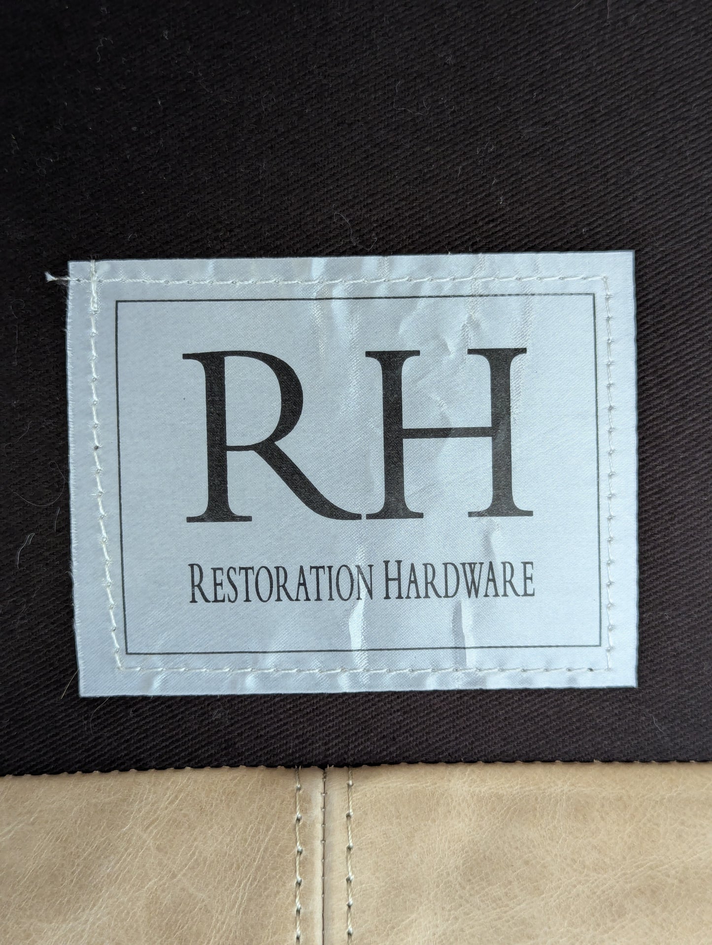 Restoration Hardware Belgian Track Arm Leather Sofa (2 available)