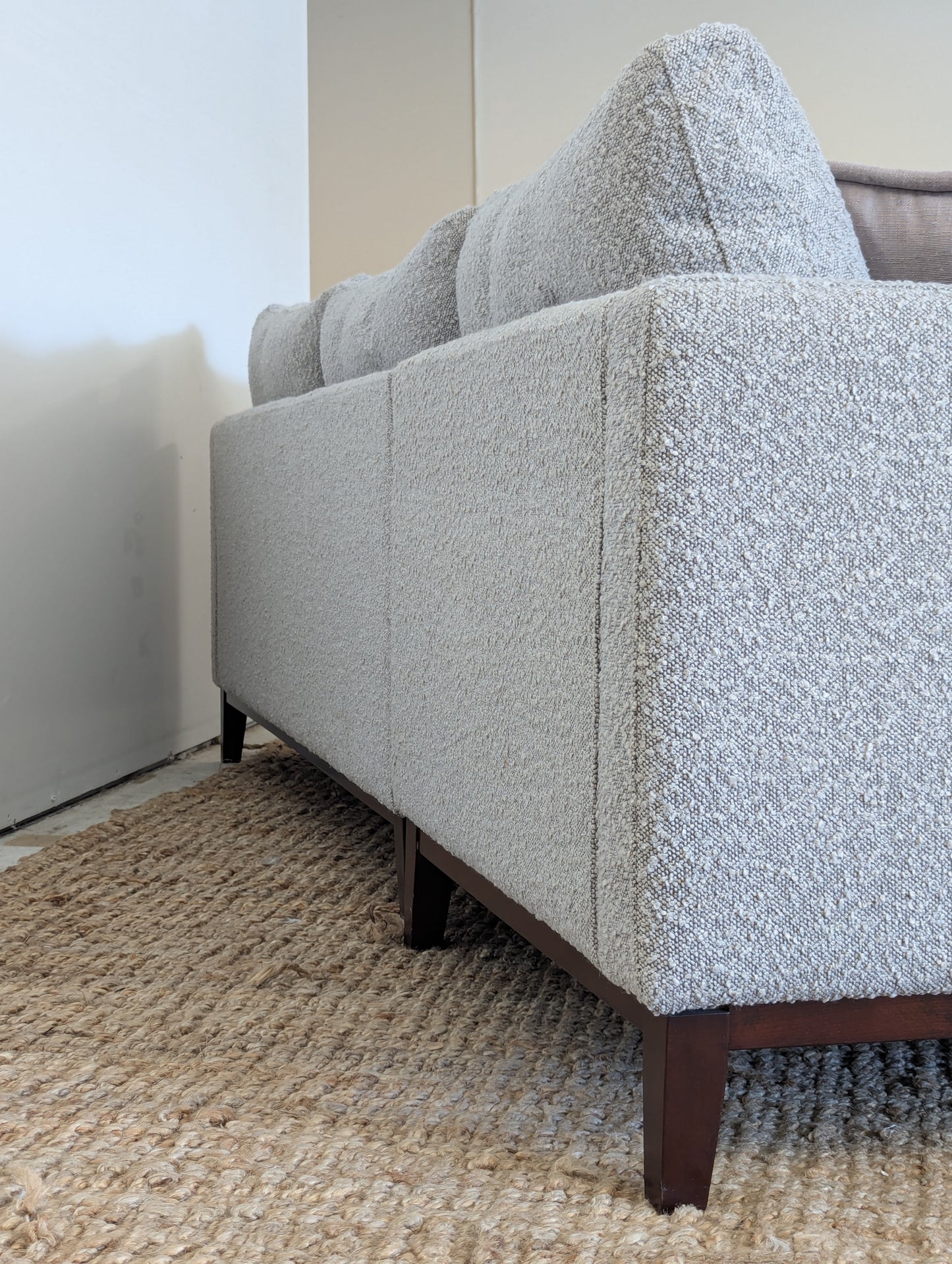 Showhome Furniture Bankbur Boucle Sectional