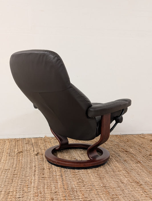 Stressless Consul Reclining Chair and Ottoman