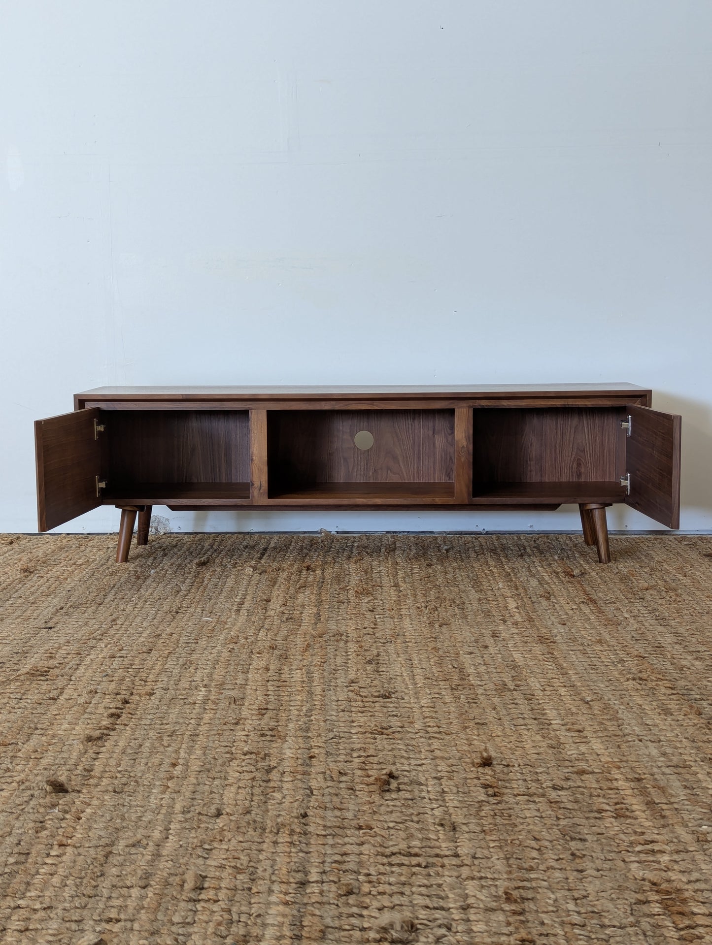 Article Seno 63" Low Media Unit - Walnut