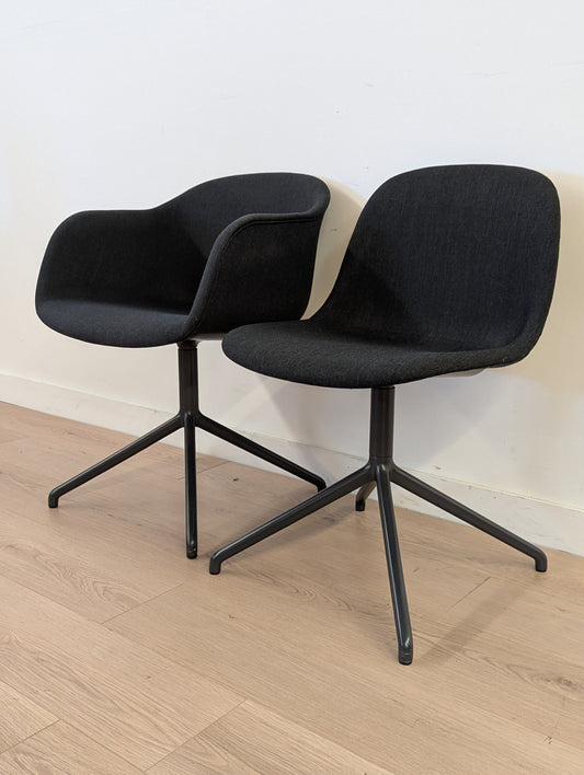 Muuto Fiber Armchairs - Swivel Base (Set of 3)