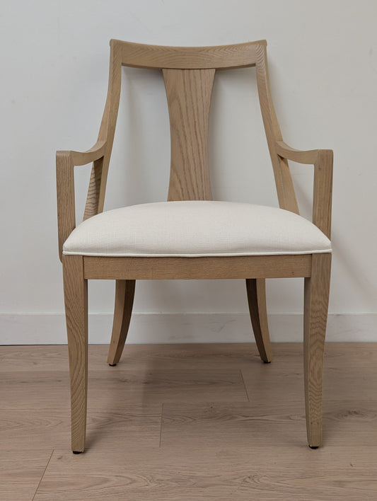 Ethan Allen Paulson White Oak Dining Chairs (Set of 4)