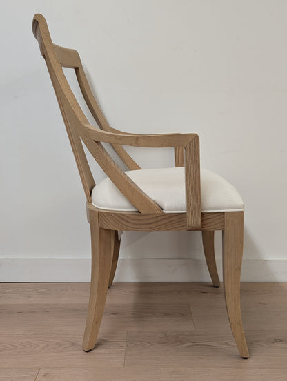 Ethan Allen Paulson White Oak Dining Chairs (Set of 4)