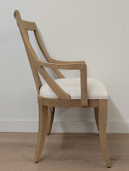 Ethan Allen Paulson White Oak Dining Chairs (Set of 4)