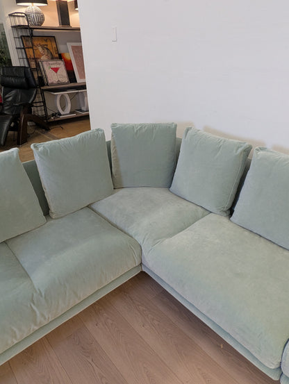 Bensen Aura Sectional 100% Cotton Velvet