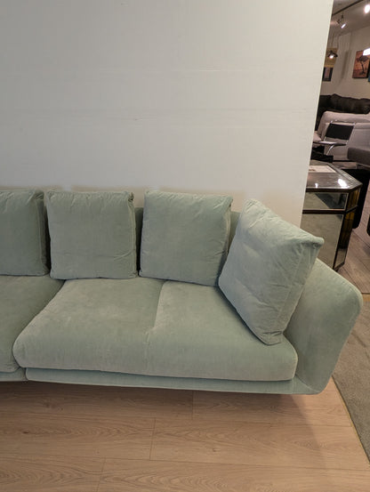 Bensen Aura Sectional 100% Cotton Velvet