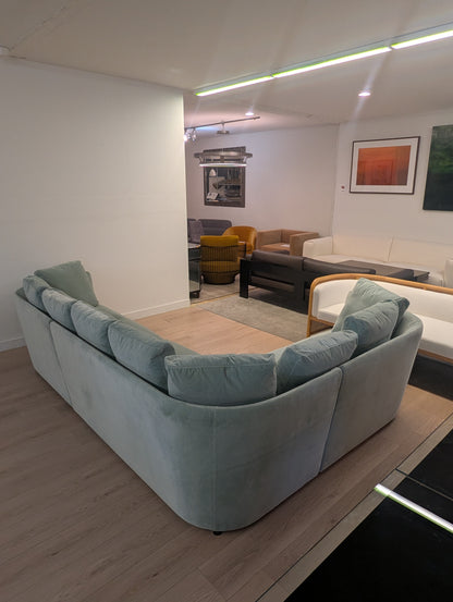 Bensen Aura Sectional 100% Cotton Velvet