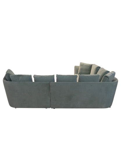 Bensen Aura Sectional 100% Cotton Velvet
