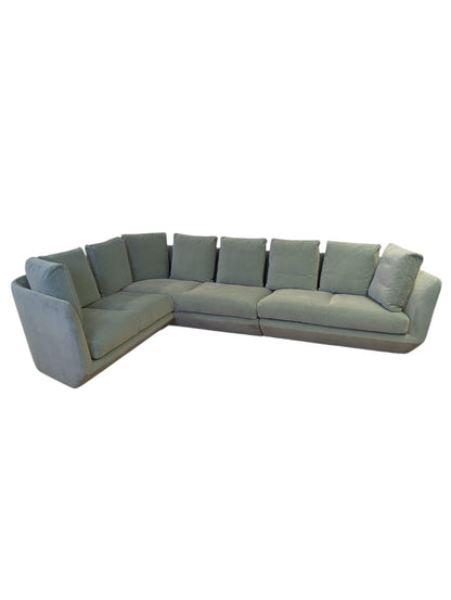 Bensen Aura Sectional 100% Cotton Velvet