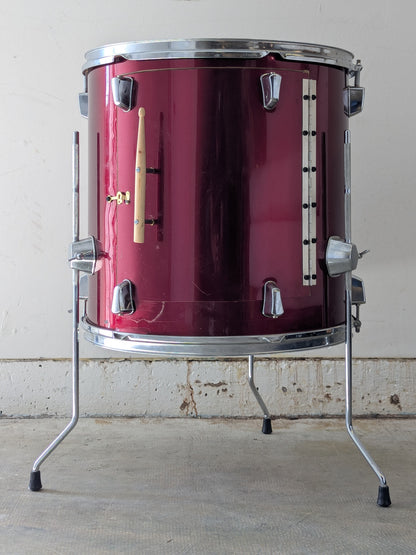 Handcrafted Reclaimed Drum Caddy/ Side Table