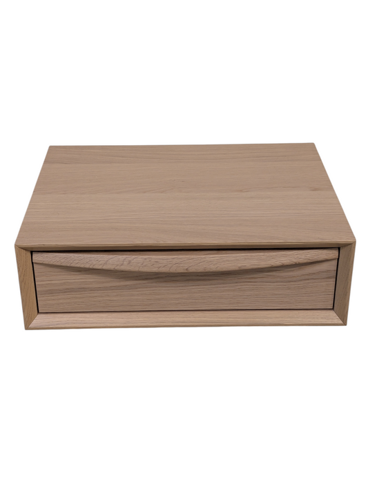 Article Lenia Floating Nightstand - White Oak