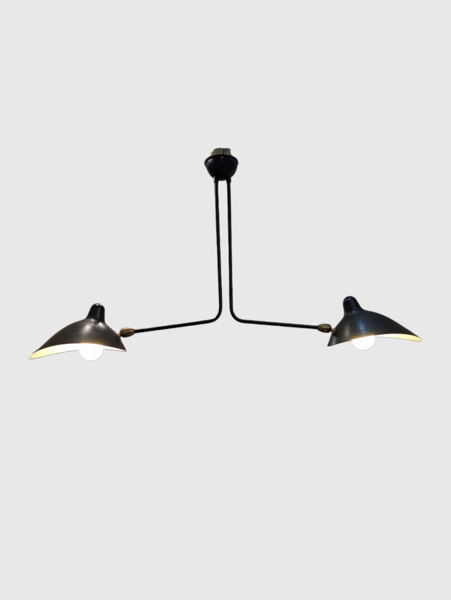 Serge Mouille Ceiling Lamp 2 Still Arms CL/25A