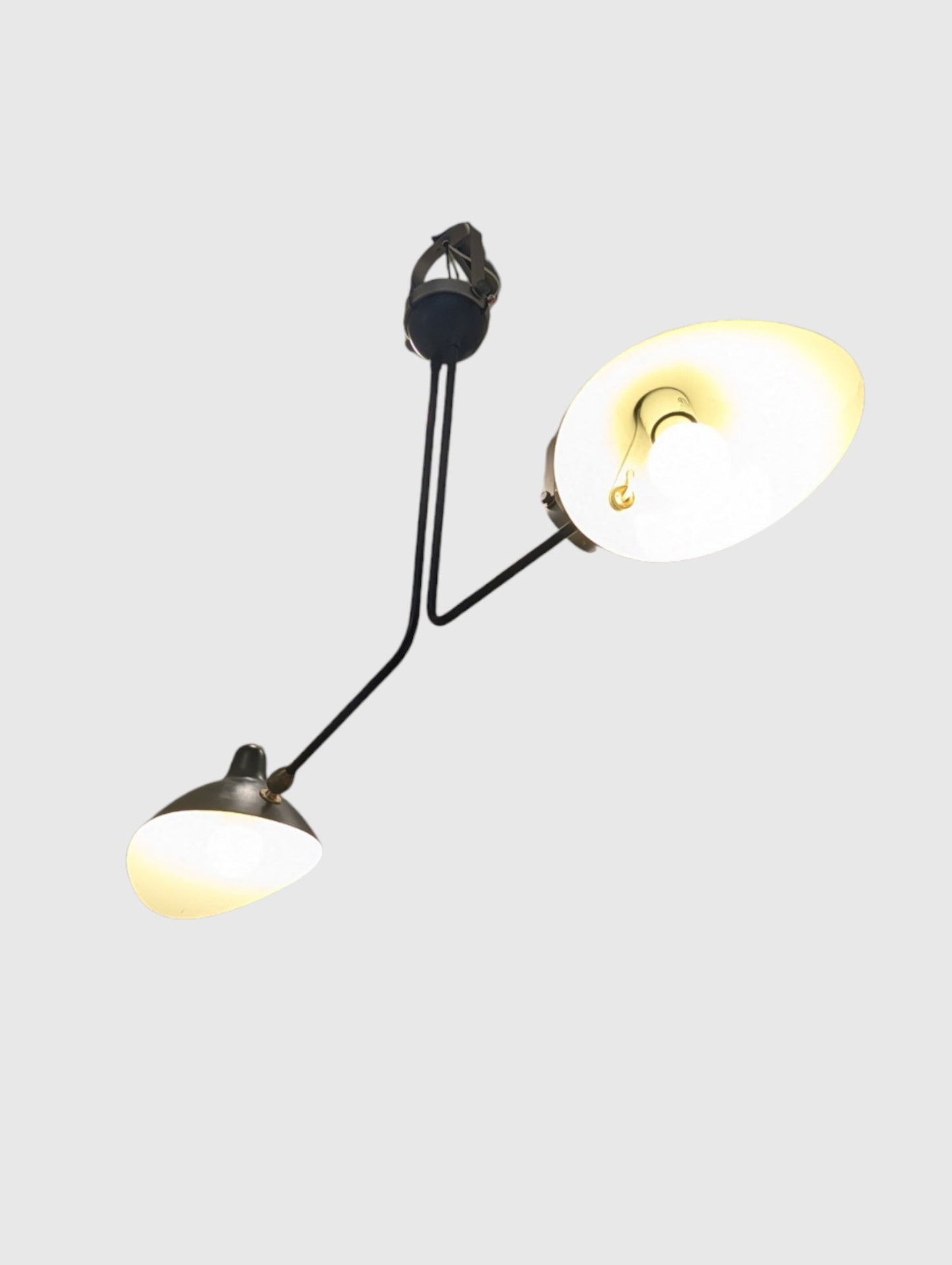 Serge Mouille Ceiling Lamp 2 Still Arms CL/25A