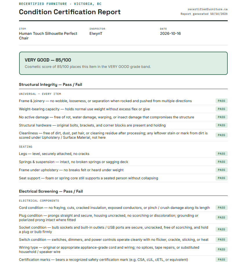 Human Touch® PC-500 Perfect Chair® - Zero Gravity Power Recliner (2 Available)