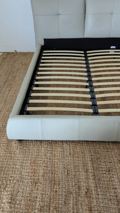 Modrest Patrick Leather Bedframe