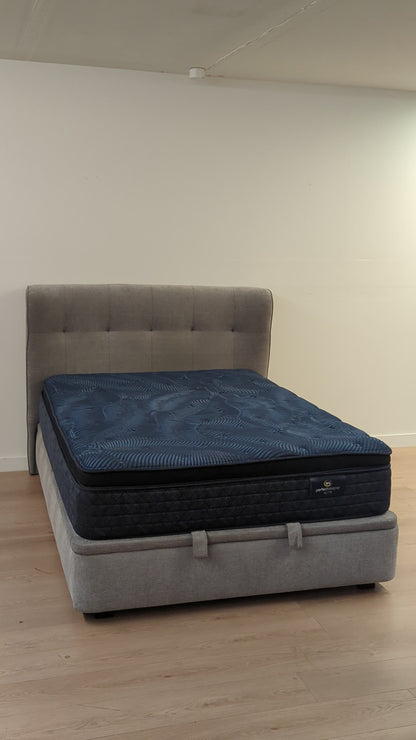 Scan Designs Alba Upholstered Lift Storage Queen Bedframe