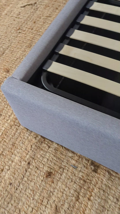 Dustin Storage Bed Greige Queen