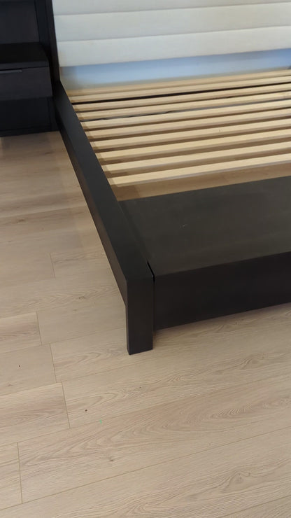 West Bros Furniture Phase Upholstered Bed W/ Nightstands