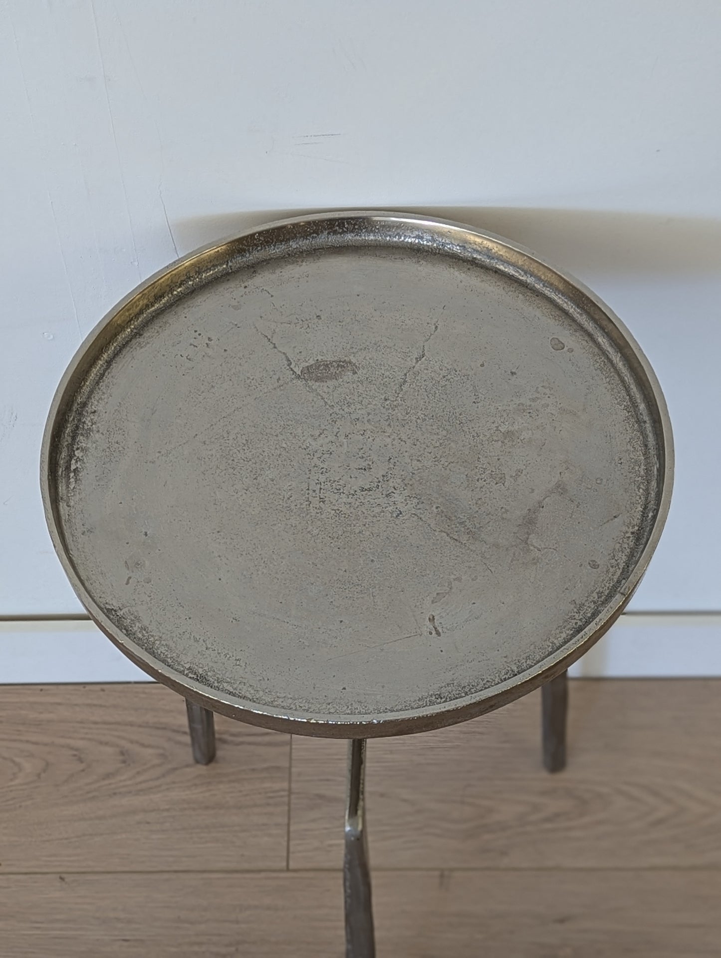 Muse & Merchant Bari Nickel Side Table