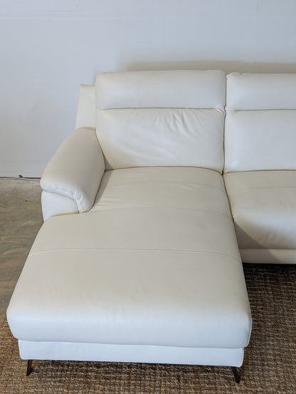 Scan Designs 5317 Power Reclining Leather Sectional