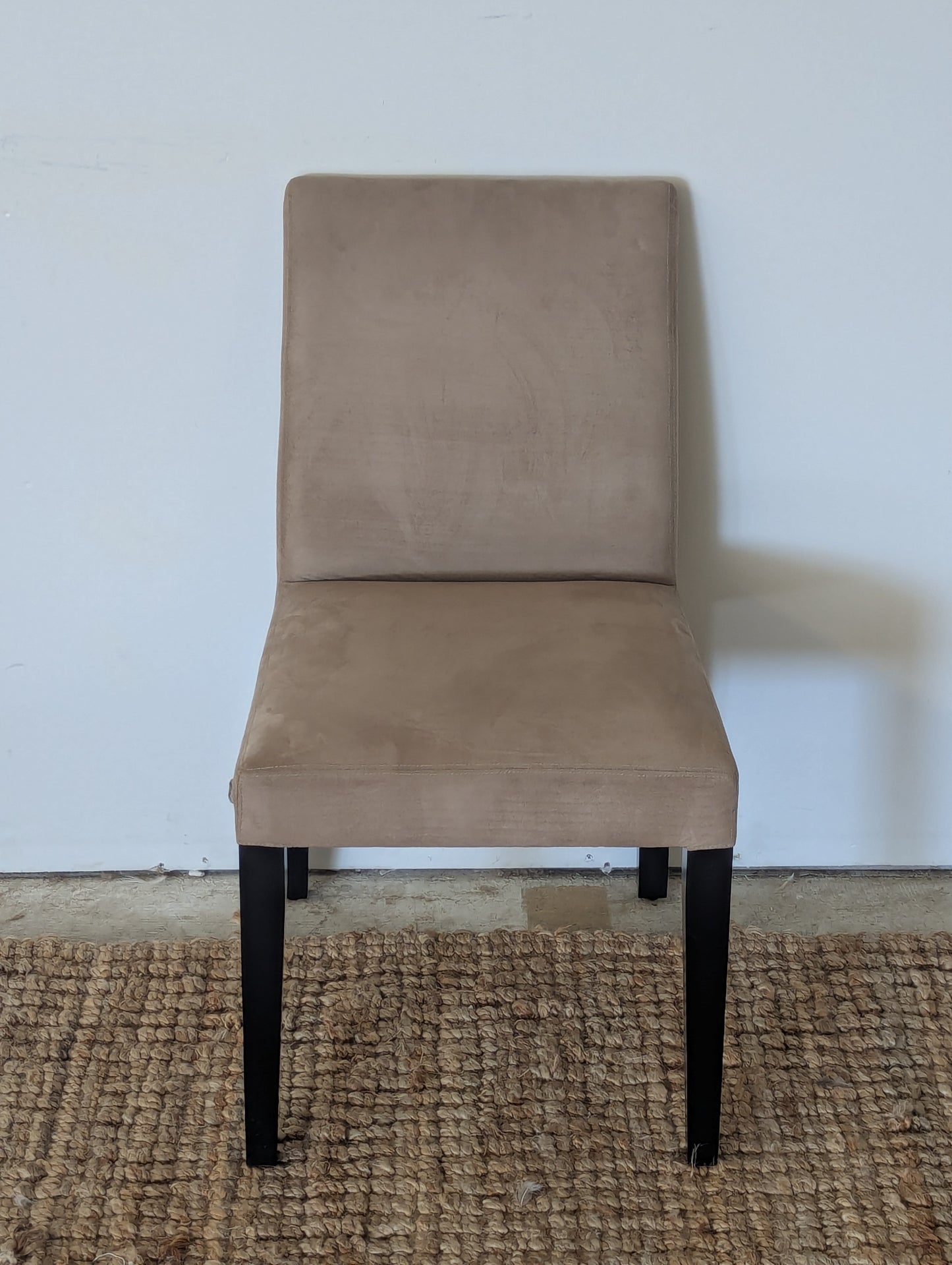 Crate and Barrel Pullman Suede Chair