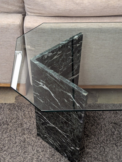 Marble Glass Table