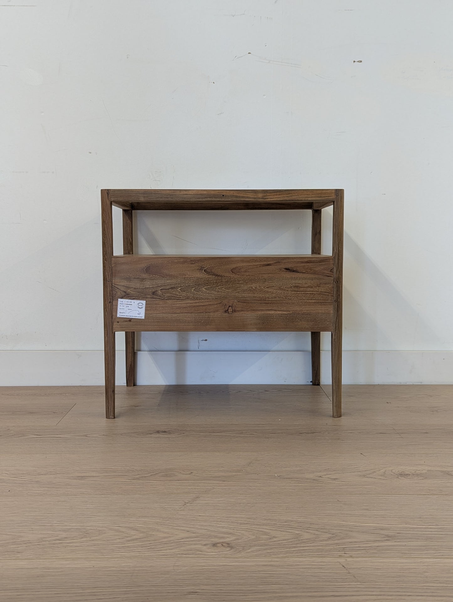 Ethnicraft Spindle Bedside Table with 1 Drawer - Reclaimed Teak