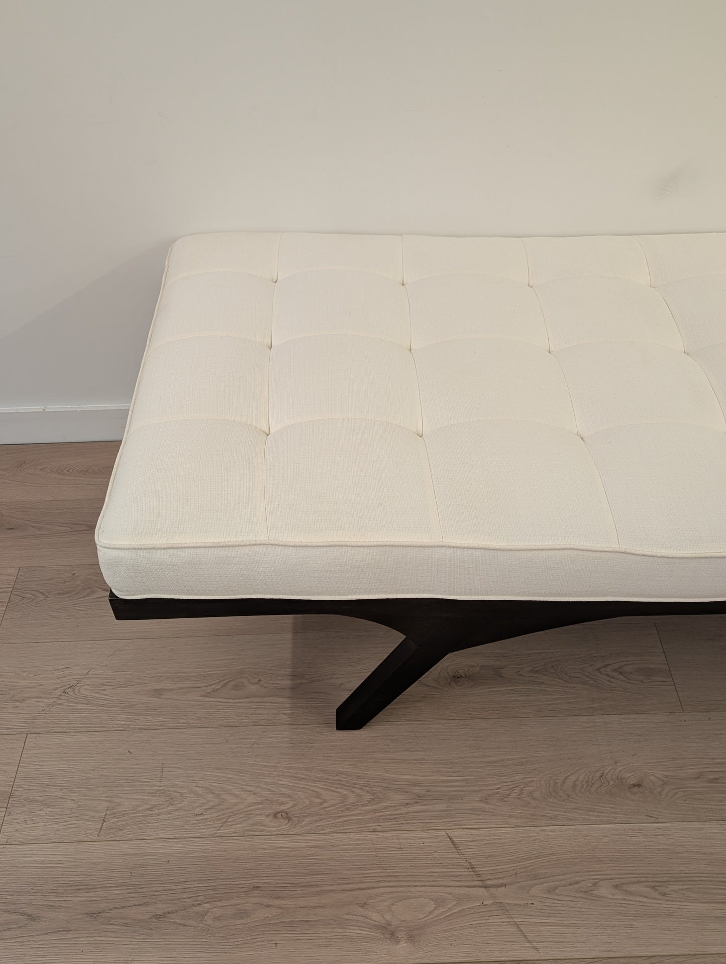 White Linen Chaise Lounge