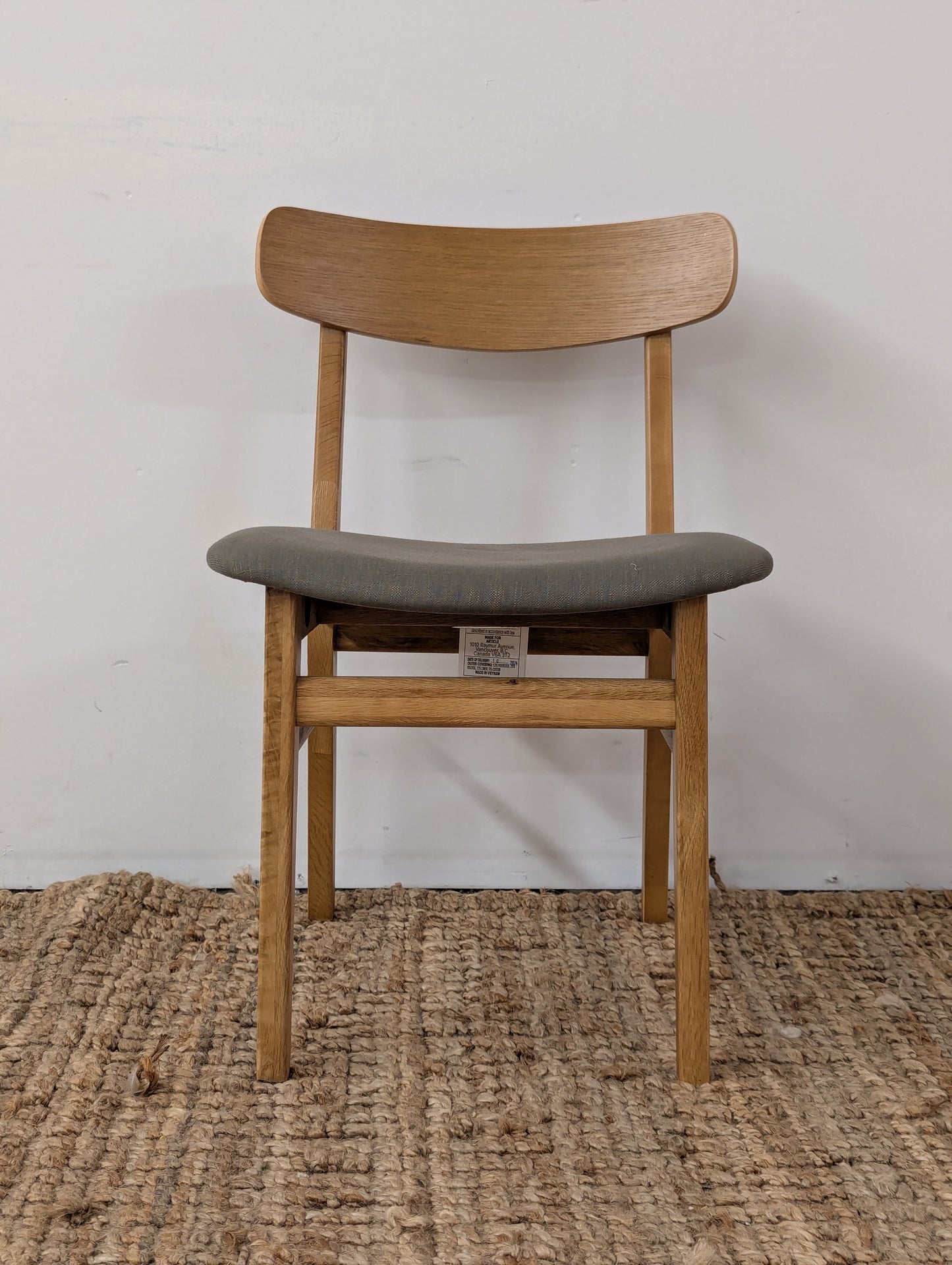 Article Ecole Dining Chair - Oak and Welsh Green