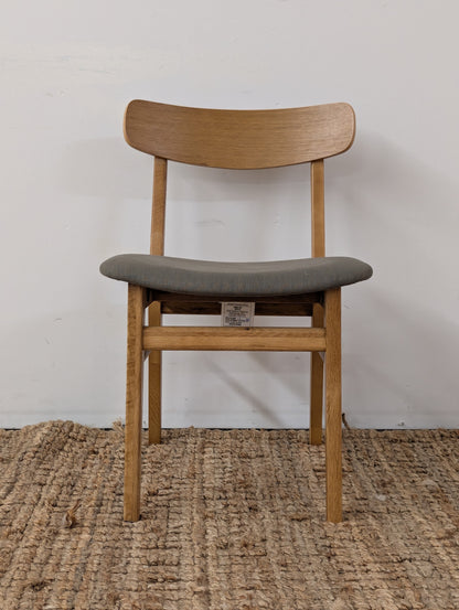 Article Ecole Dining Chair - Oak and Welsh Green