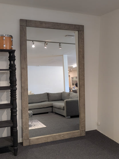 RH Russian Reclaimed Oak Mirror 55X96 Grey