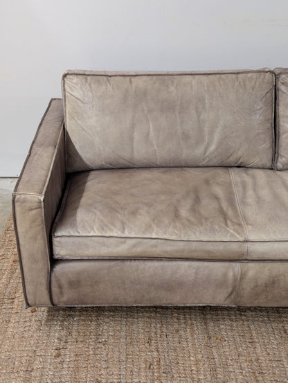 Zientte Leather Sofa