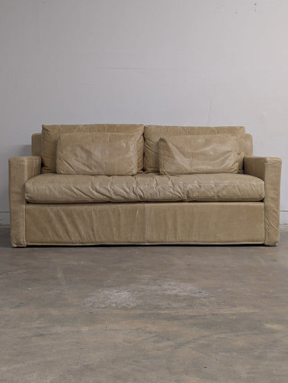 Belgian Track Arm Leather Sofa
