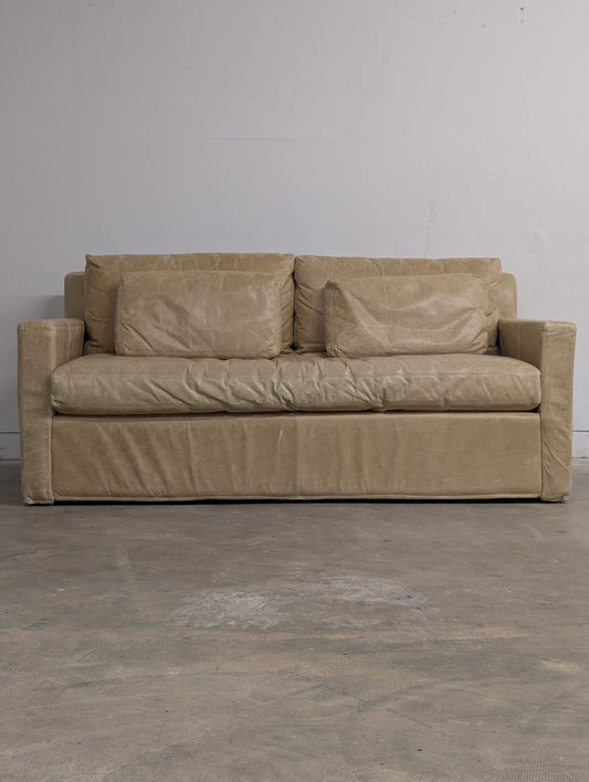 Belgian Track Arm Leather Sofa