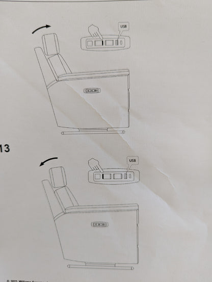 Pottery Barn Kids Dream Swivel Glider Recliner Chair