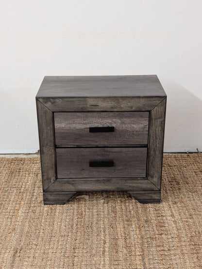 Grayson Rustic Nightstand Grey Oak