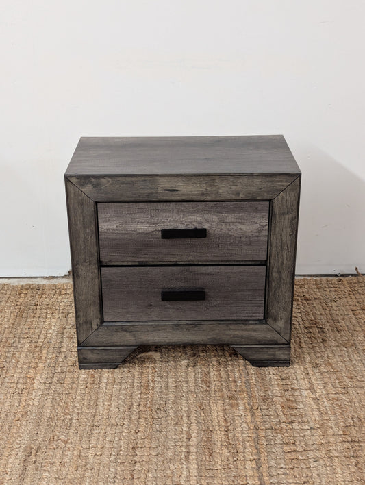 Grayson Rustic Nightstand Grey Oak