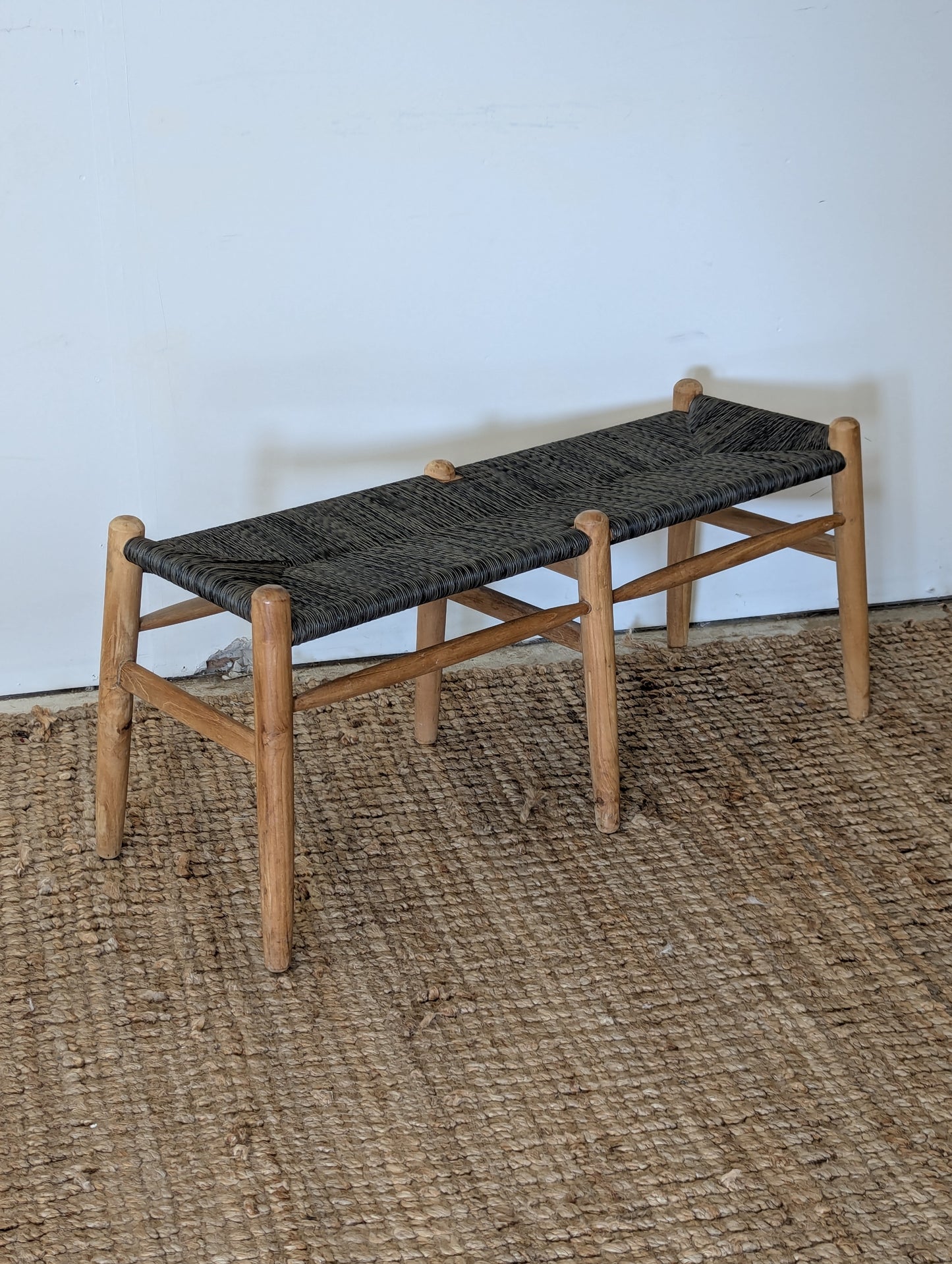 Rattan Wood Bench