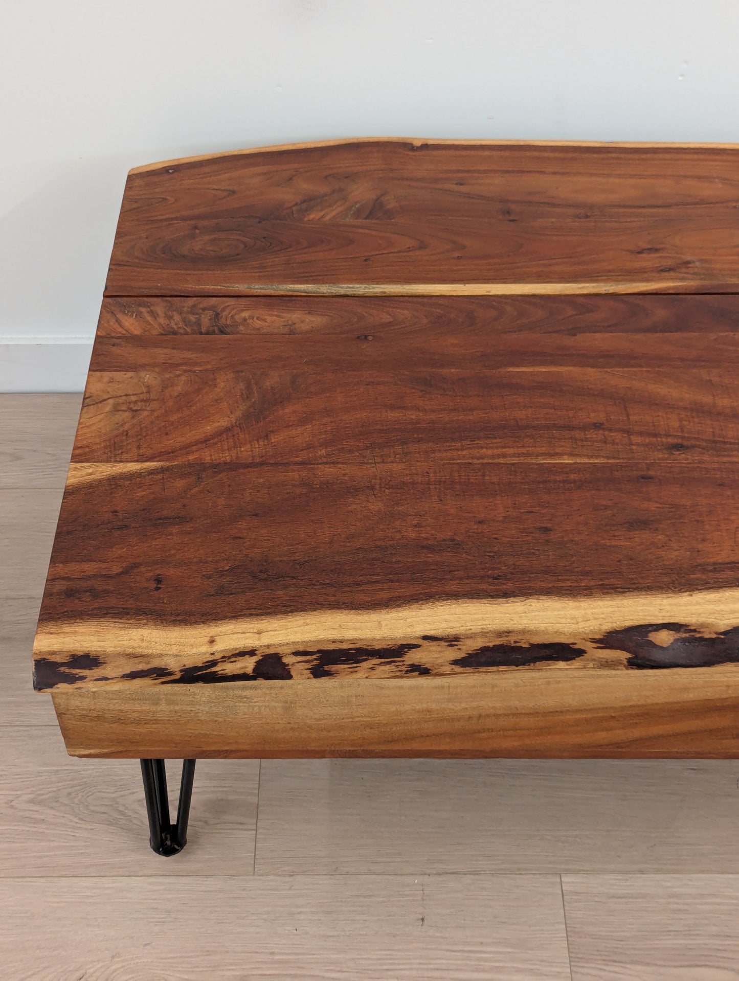 Live Edge Lift-Up Coffee Table