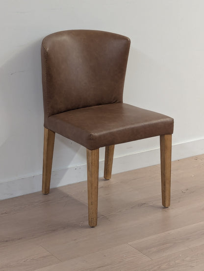Muse & Merchant Fable Brown Faux Leather Dining Chairs (Set of 2)