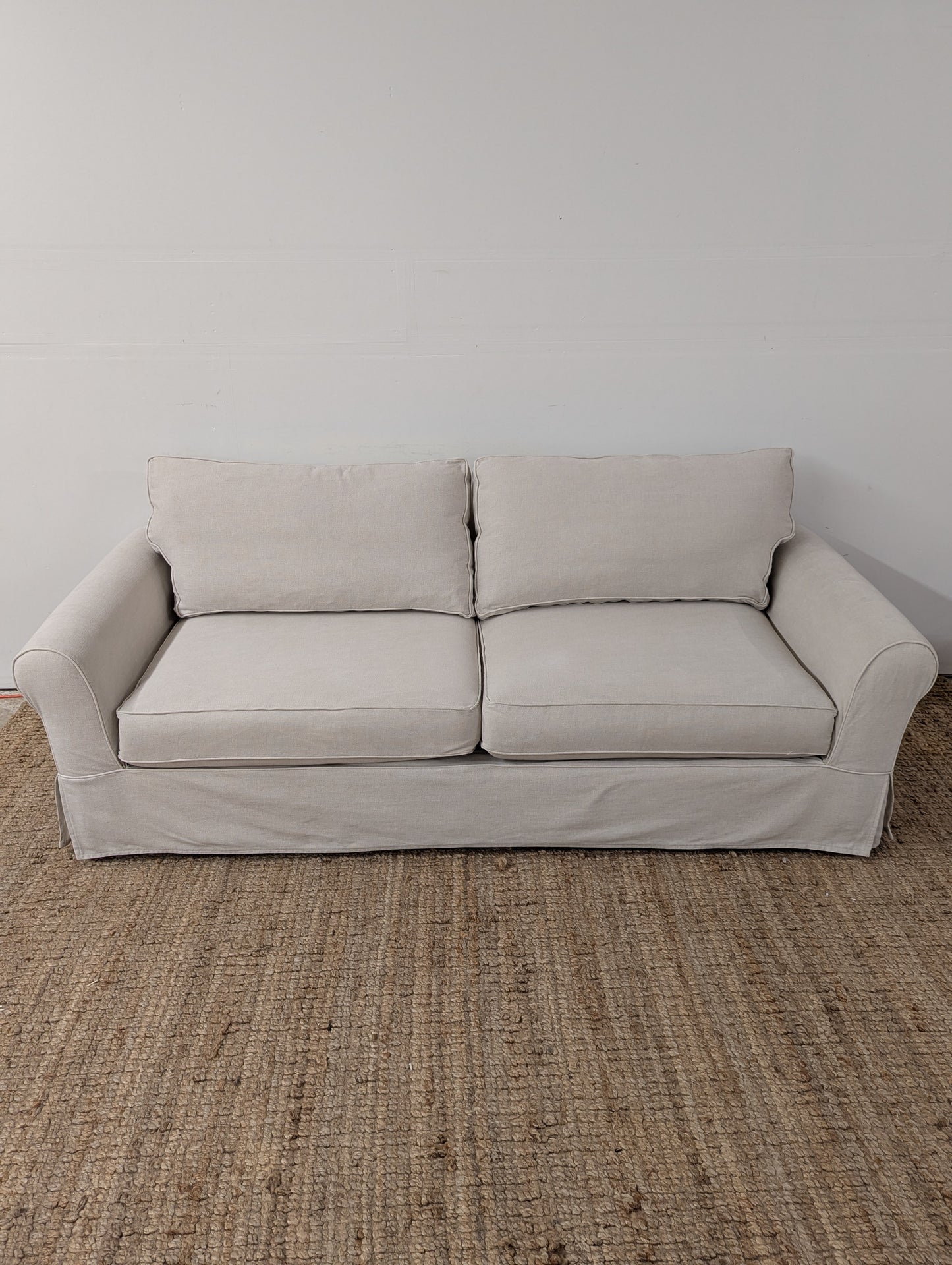 Pottery Barn Comfort Roll Arm Slipcovered Sofa
