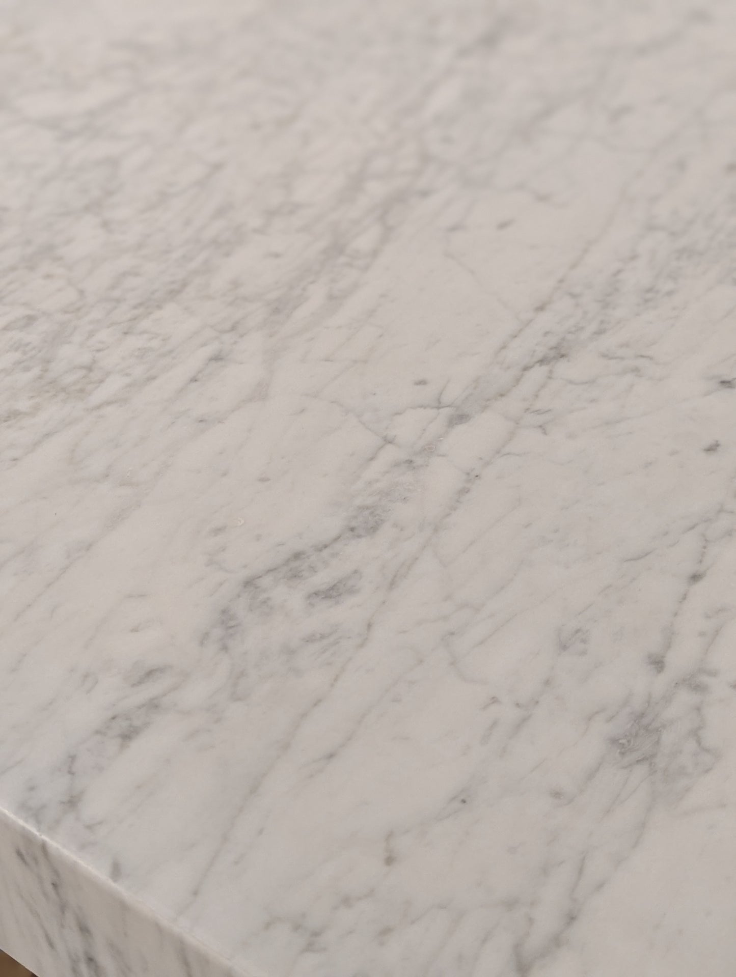 RH Torano Dining Table - Carrera Marble and Brushed Brass