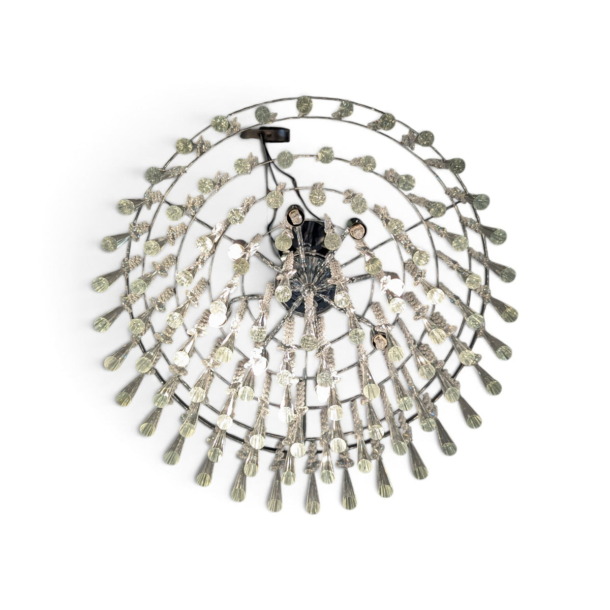 Modern Glass Crystal Chandelier (Shadeless)