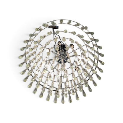 Modern Glass Crystal Chandelier (Shadeless)